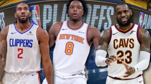 Kawhi Leonard, Og Anunoby, and LeBron James