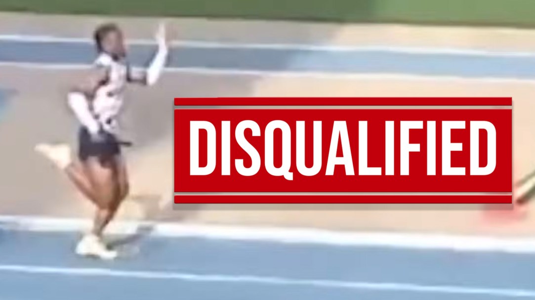 Mallard Creek Track Nyan Brown controversy taunting unsportsmanlike conduct disqualified warning