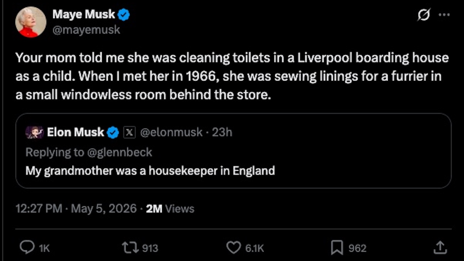 maye musk tweet