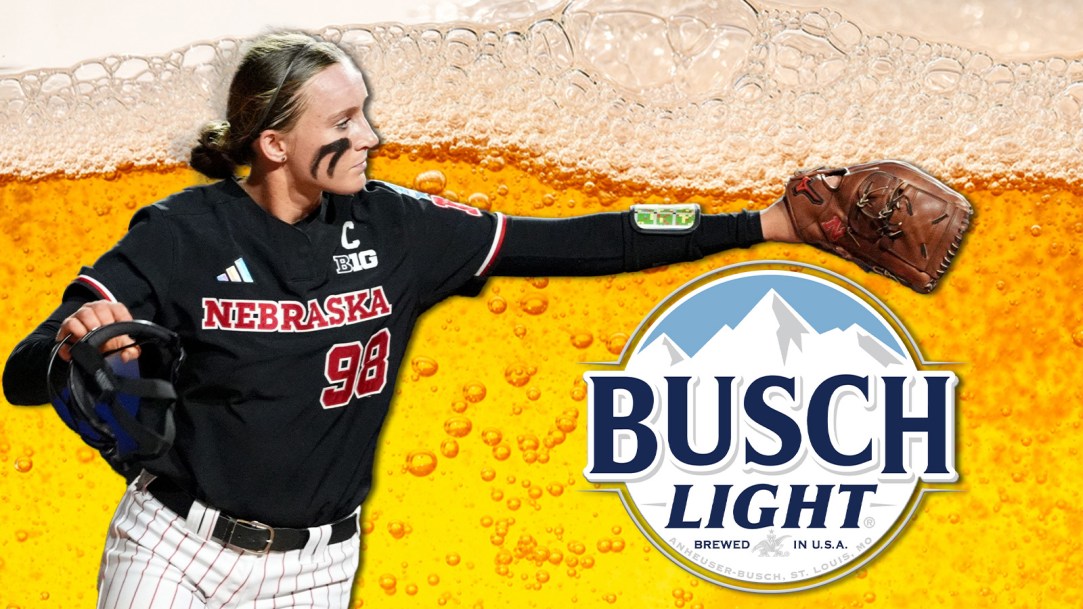 Nebraska softball fans women's college world series oklahoma City takeover beer busch light