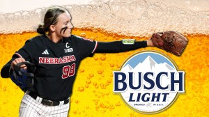 Nebraska softball fans women's college world series oklahoma City takeover beer busch light