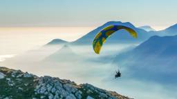 Paraglider Captures Moment She Was Hit By A Plane Before Safely Parachuting Back Down To Earth