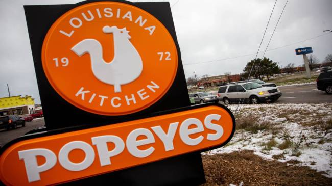 Popeyes sign