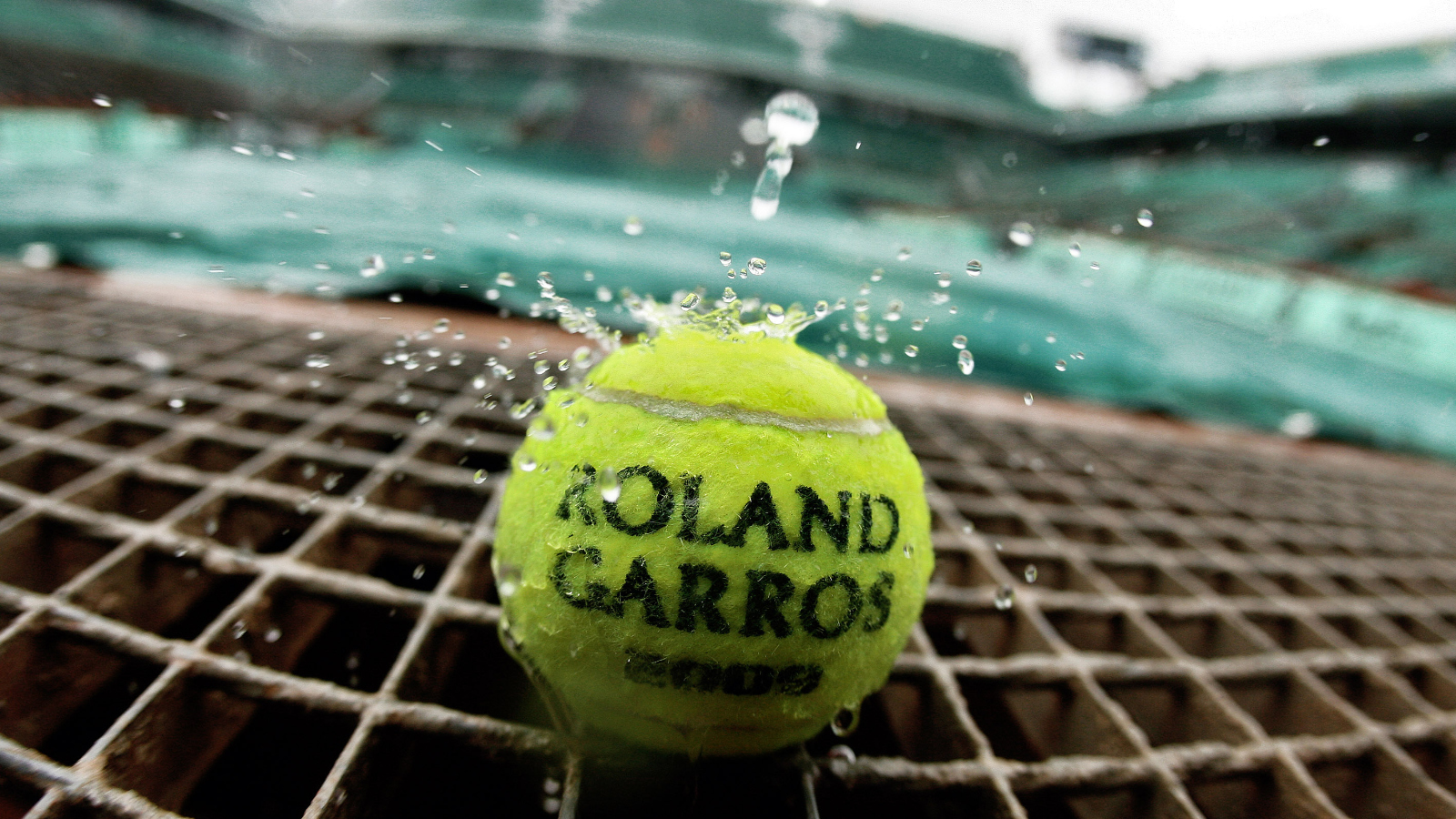 Roland-Garros tennis ball at the French Open