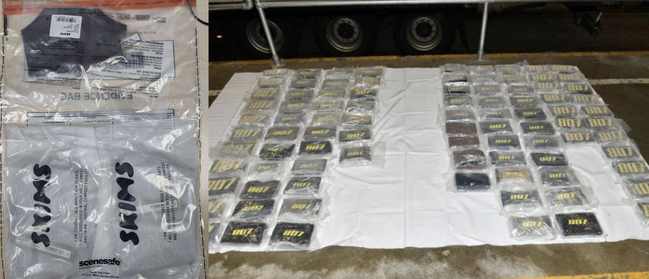 $9.6 Million In Cocaine Found In Shipment Of SKIMS Underwear