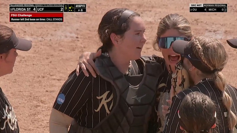 UCF Softball Player Uses Baserunning Rules To Save Entire Season By Exposing Florida State