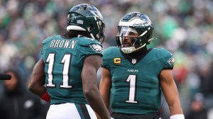 AJ Brown Jalen Hurts