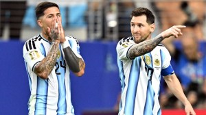 Argentina Men's National Soccer Team Lionel Messi and Enzo Fernandez 2026 FIFA World Cup
