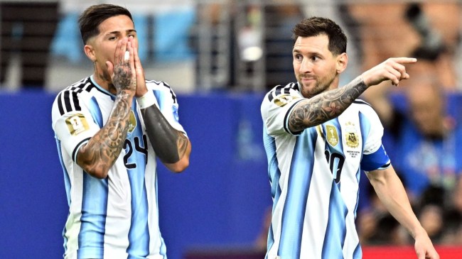 Argentina Men's National Soccer Team Lionel Messi and Enzo Fernandez 2026 FIFA World Cup