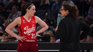 Caitlin Clark and Indiana Fever head coach Stephanie White