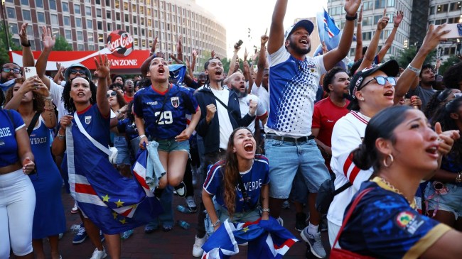 Fans at Cape Verde World Cup Watch Party 