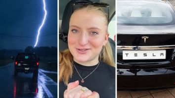 Dallas Woman Says Husband Got Struck By Lightning While Driving. Then She Sees Tesla’s Dash Cam Footage: ‘So It Was A Lie That We’re Safe…Because Of The Tires?’
