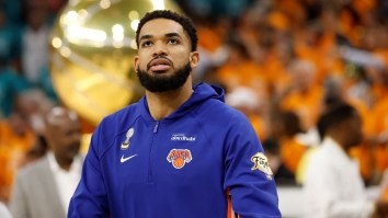 New York Knicks Star Karl-Anthony Towns Is Either Lying About His Golf Swing Or Going To Injure Himself