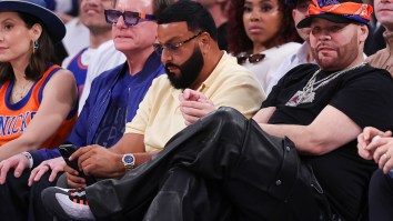 DJ Khaled Under Fire For Constantly Looking At His Phone While Sitting Courtside At MSG During Knicks’ Finals Game