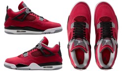Nike Just Re-Released These Nike Jordan 4s In ‘Toro’ Red For A Limited Time!
