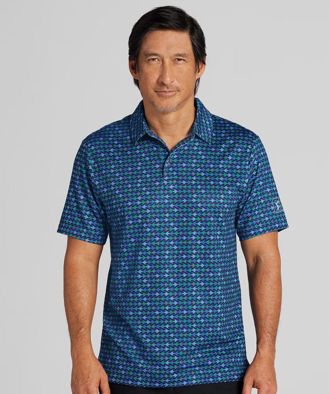 PGA Tour Novelty Print Golf Polo available at Men's Wearhouse