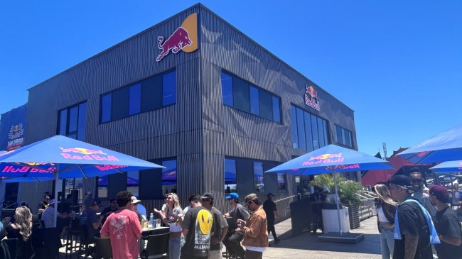 Fans enjoy the Red Bull Energy Station at the NASCAR Cup Series race at Naval Base Coronado on Sunday, June 21, 2026