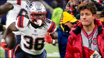 Patriots’ Rhamondre Stevenson Narrowly Avoids Injury In Collision With Comedian Matt Rife During Softball Event
