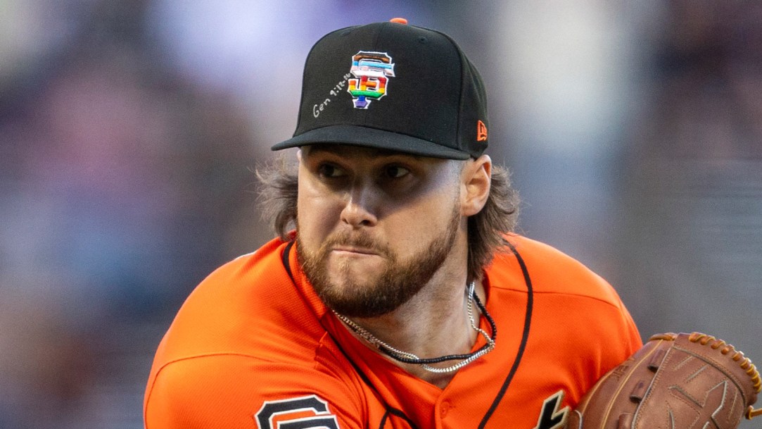 San-Francisco-Giants-pitcher-Landen-Roupp-Pride-Night-cap