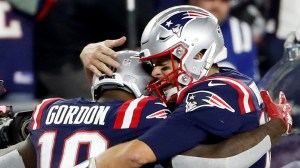 Tom Brady and Josh Gordon New England Patriots