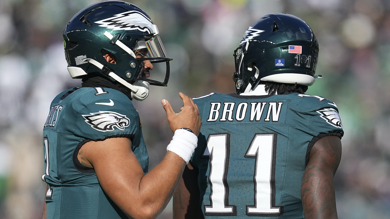 aj brown jalen hurts