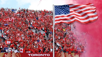 Canadian Soccer Fans Proved The USA Lives Rent-Free In Their Heads By Booing The American Flag At World Cup