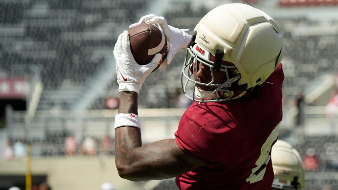 Cederian Morgan Alabama Wide Receiver Height Weight Muscle Jacked Highlights