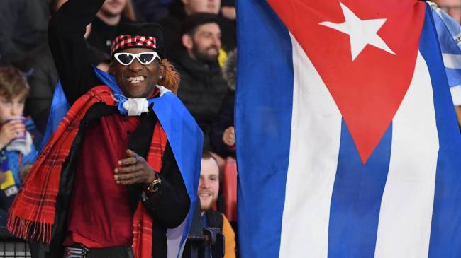 Cuba soccer fan