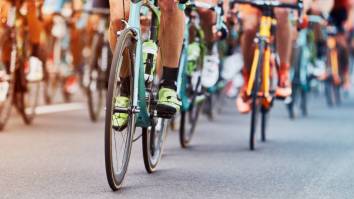 Cyclists Involved In Massive Pile-Up After Woman On Mobility Scooter Drives Onto Course During Race In Germany (Video)