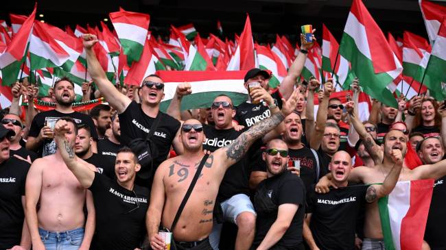 Hungary soccer fans