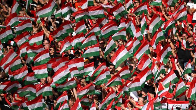 Hungary flags at World Cup