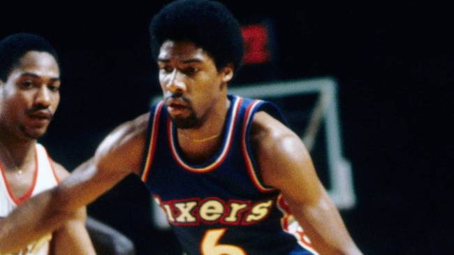 Julius Erving on the 76ers