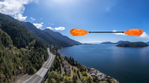 extreme kayaking in Lions Bay British Columbia, Canada