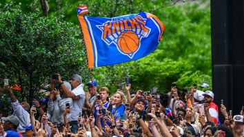 Viral Knicks Fan Caught Stealing Parade Garbage Can ID’d As JP Morgan Exec; Bank Has Since Fired Her
