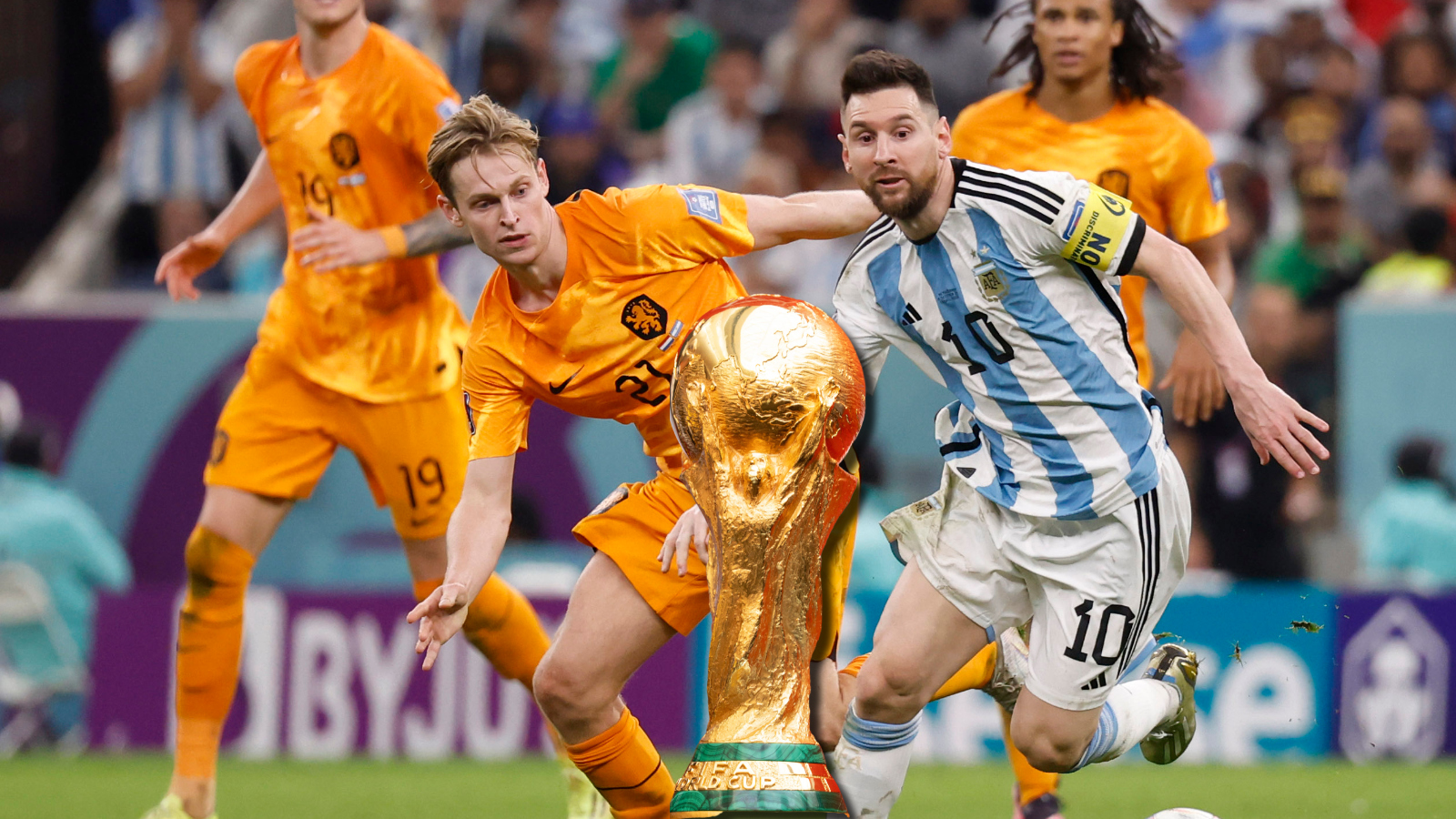 Lionel Messi vs Frankie de Jong at the FIFA World Cup