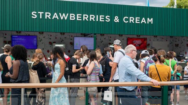Strawberries and cream at Wimbledon