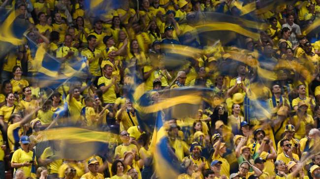 Sweden fans at World Cup