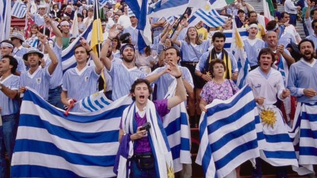 Uruguay fans at World Cup