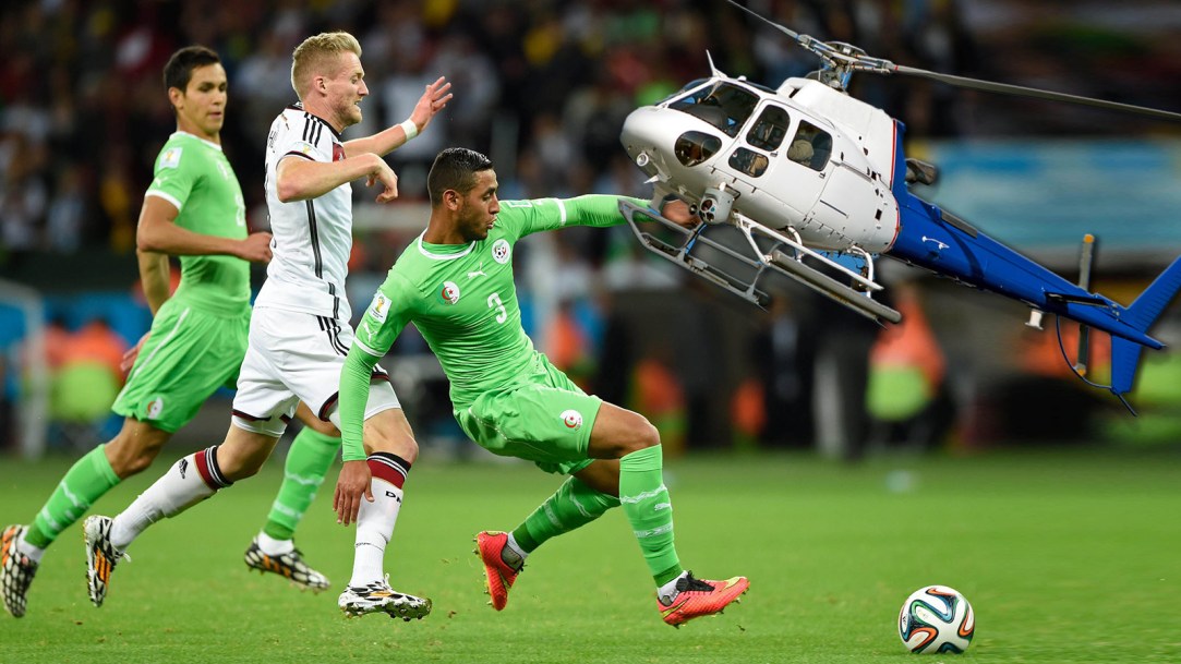 World Cup Soccer practice training media ban video kansas city algeria kmbc helicopter disrespect