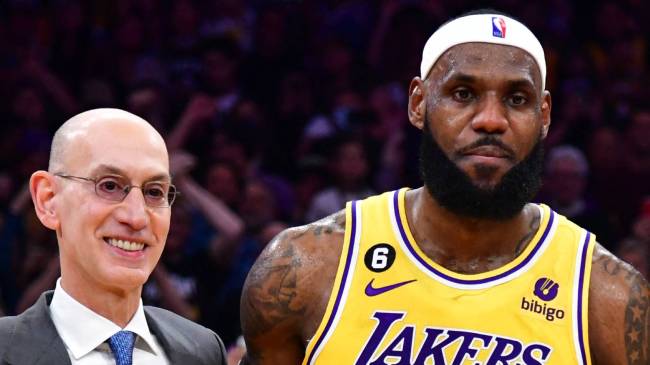 Adam Silver and LeBron James