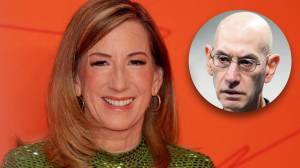 WNBA commissioner Cathy Engelbert and NBA commissioner Adam Silver