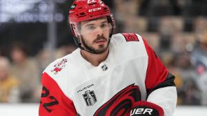 Hurricanes forward Logan Stankoven