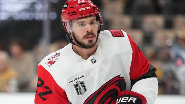 Hurricanes forward Logan Stankoven