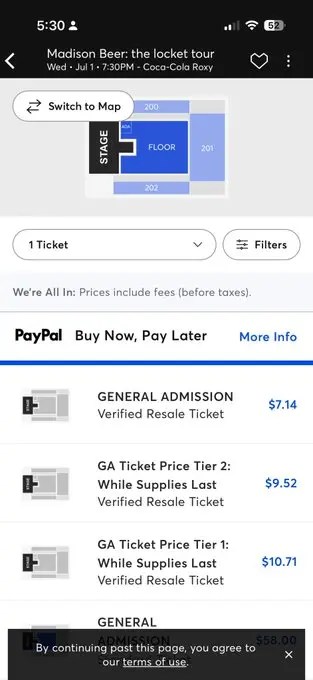 Madison Beer tickets