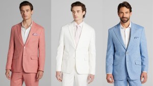 Men's Wearhouse linen suits