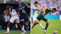 USA’s Folarin Balogun Called For Red Card On Similar Play Messi Made During World Cup & Was Not Penalized