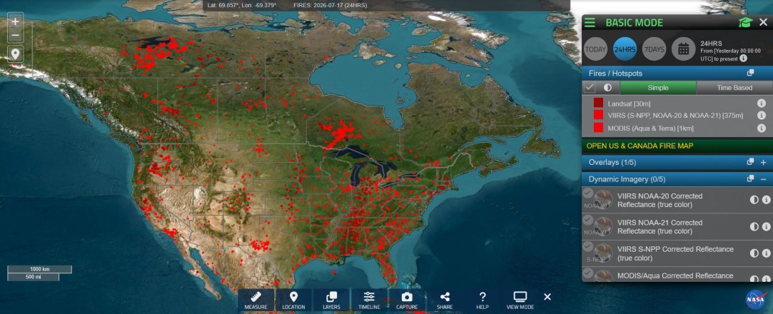 NASA-FIRMS-map