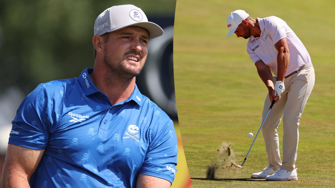 Bryson DeChambeau penalty improve lie Wyndham Clark rules violation US Open