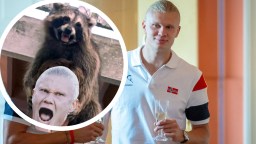 Noway May Not Have Won The World Cup But Erling Haaland Still Went Home With A Trophy – A Taxidermy Racoon Holding A Bottle Of Whiskey