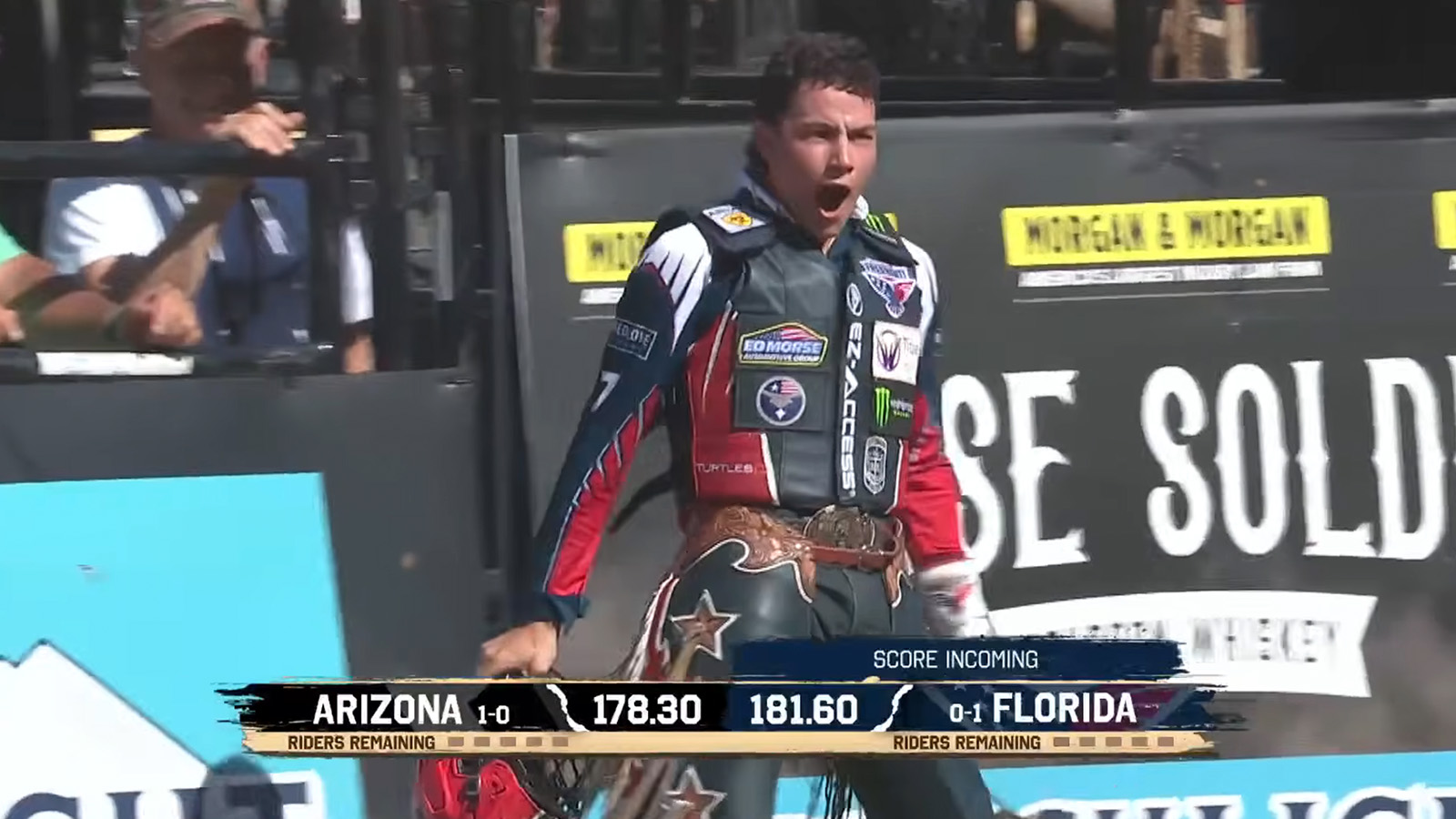 Bull Riding Phenom Overcomes Nasty Bruise From Brutal Groin Injury To Win At College Football Stadium